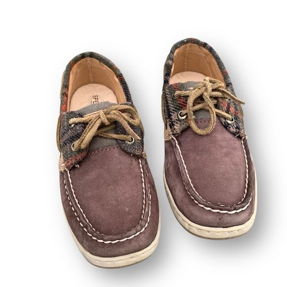 Sperry Top-Sider Women's Bluefish Wool Boat Shoe Dark Brown Leather Size 6.5 - Picture 4 of 14